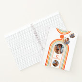 Monogram naam Boho boog Meerdere foto's Trendy mei Notitieboek (Binnen)