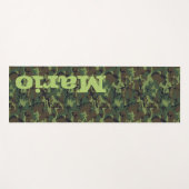 Monogram Naam Camouflage Army Veteran Yoga Mat (Voorkant (horizontaal))