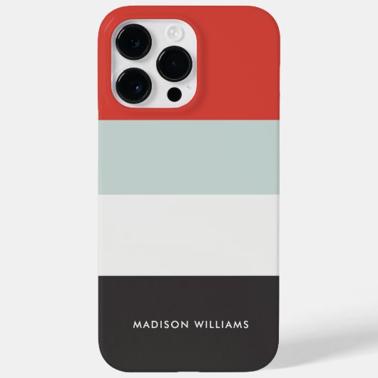 monogram, naam, Case-Mate iPhone case (Achterkant)