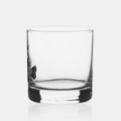 Monogram Naam Crappie Vist Mannen naar buiten Whisky Glas (Links)