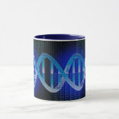 Monogram Naam DNA ID Wetenschap Mok (Midden)