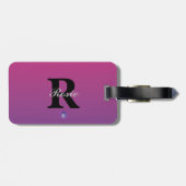 Monogram Naam Dubbele Zonde JK 2022 Bagagelabel (Achterkant horizontaal)