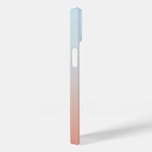 Monogram Naam Eenvoudige Gradiënt Gepersonaliseerd Case-Mate iPhone Case (Achterkant / Rechts)