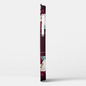 Monogram Naam Elegant Floral Botanische Rustige Case-Mate iPhone Case (Achterkant / Links)