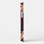 Monogram Naam Elegant Floral Botanische Rustige Case-Mate iPhone Case (Achterkant / Rechts)