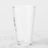 Monogram naam elegant glas (Links)