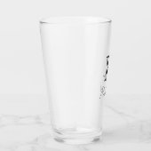Monogram naam elegant glas (Rechts)