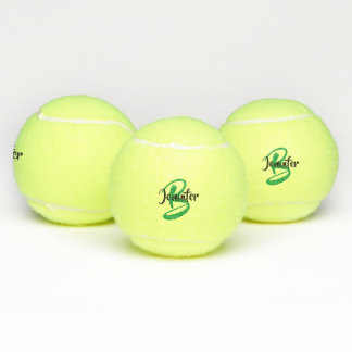 Monogram Naam Gepersonaliseerd Tennisballen