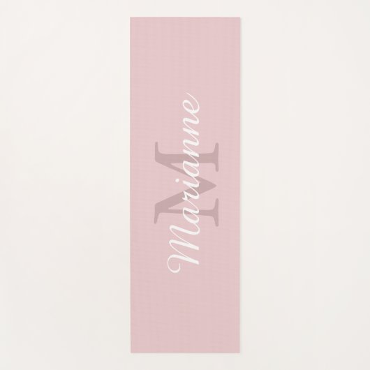 Monogram Naam Gepersonaliseerd Yogamat (Voorkant)