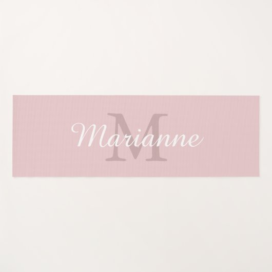 Monogram Naam Gepersonaliseerd Yogamat (Voorkant (horizontaal))