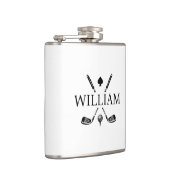 Monogram naam Golf Clubs Ace | Kies uw kleur Heupfles (Rechts)