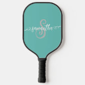 Monogram Naam Handgeschreven Manuscript Pickleball Paddle (Achterkant)