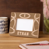 Monogram naam hout toevoegen gegraveerde lijstjes (Links)