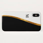Monogram Naam Initiaal Luxury Case-Mate iPhone Case (Achterkant (horizontaal))