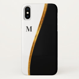 Monogram Naam Initiaal Luxury iPhone X Hoesje