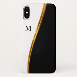 Monogram Naam Initiaal Luxury iPhone X Hoesje