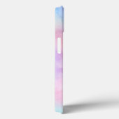 Monogram naam initiaal regenboog waterverf pastel  Case-Mate iPhone case (Achterkant / Rechts)