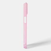 Monogram naam initialen roze paarse glitters Case-Mate iPhone case (Achterkant / Rechts)