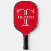Monogram Naam Klassieke Initialen Pickleball Paddle (Voorkant)