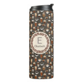 Monogram Naam Koffee Lover Thermosbeker (Gedraaid links)