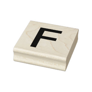 Monogram naam letter alfabet eenvoudig minimaal t rubberstempel