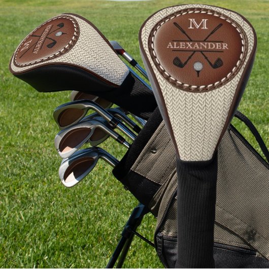 monogram naam Logo Golfheadcover