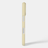 Monogram Naam Minimale moderne gehaakte perzik Case-Mate iPhone Case (Achterkant / Rechts)