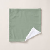 Monogram Naam Minimalistisch Gold White Script Bad Handdoek (Wasdoekje)