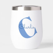 Monogram Naam Moderne Typografie (Achterkant)