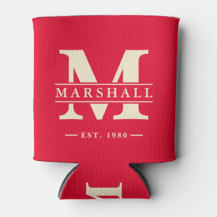 Monogram & Naam Overlay Kersen Plukken Roze Blikjeskoeler