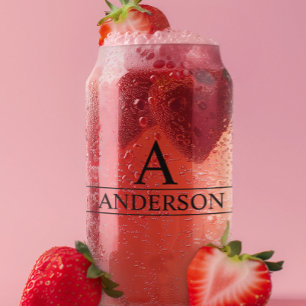 Monogram Naam Persoonlijke Klassieker  Blikvorm Glas