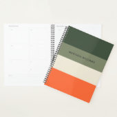 monogram, naam, planner (Display)