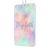 Monogram Naam Rainbow Waterverf Pastel Luchtverfrisser (Links)
