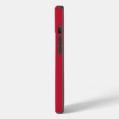 Monogram Naam Red Polka Dots Pattern Case-Mate iPhone Case (Achterkant / Links)