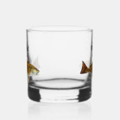 Monogram Naam Redfish Vist Mannen Whisky Glas (Links)