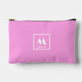 Monogram naam Simple Pink Etui (Voorkant)
