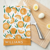 monogram, naam, theedoek (Quarter Fold)