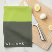 monogram, naam, theedoek (Quarter Fold)