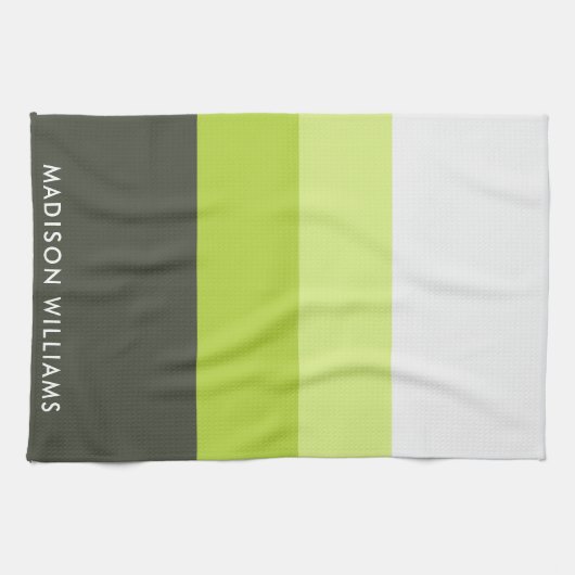 monogram, naam, theedoek (Horizontaal)