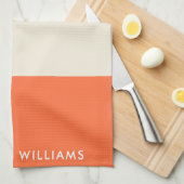 monogram, naam, theedoek (Quarter Fold)