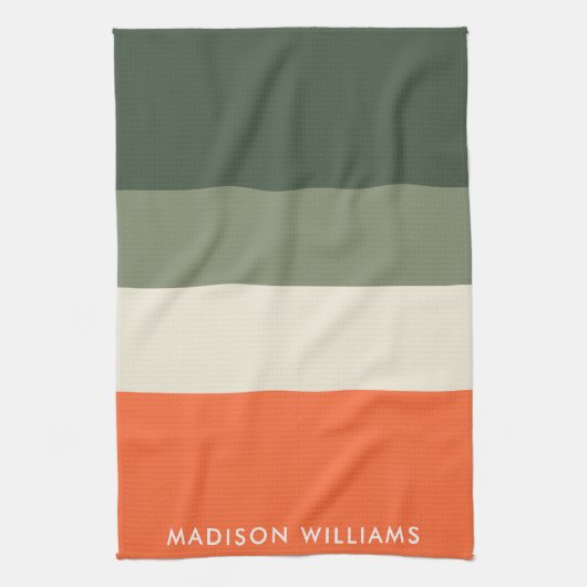 monogram, naam, theedoek (Verticaal)