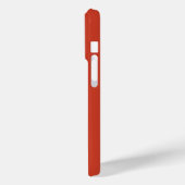 Monogram Naam Warme Terra Cotta Sinaasappel Aangep Case-Mate iPhone Case (Achterkant / Links)