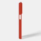 Monogram Naam Warme Terra Cotta Sinaasappel Aangep Case-Mate iPhone Case (Achterkant / Rechts)
