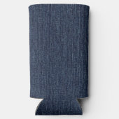 Monogram Name Dark Blue Denim Print Gingham Check (Achterkant)