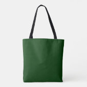 Monogram Name Initiaal Green Elegant Script Draagtas (Achterkant)
