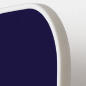 Monogram Name Modern Navy Blue White Pickleball Paddle (Links Detail)