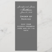 Monogram Namen Datum Trouwdienst Kerk Programma (Voorkant)