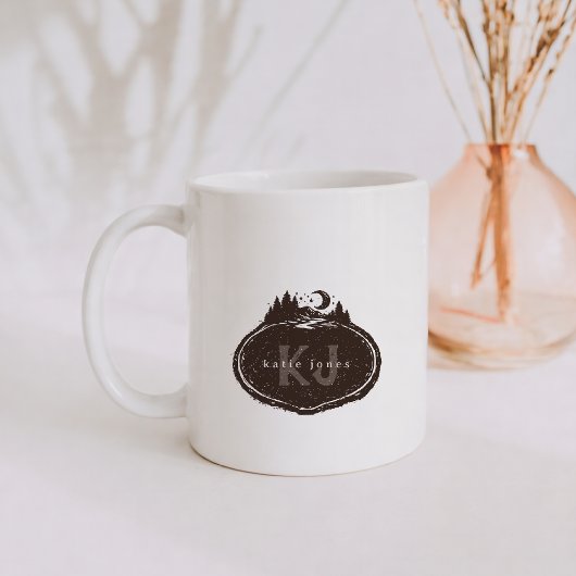 Monogram Nature Stamp | Custom Name Koffiemok