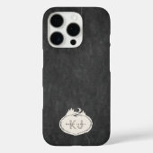 Monogram Natuur Stempel | Aangepaste naam Case-Mate iPhone Case (Achterkant)