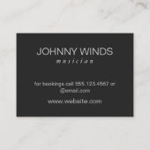 Monogram natuurlijk groot type visitekaartje (Achterkant)